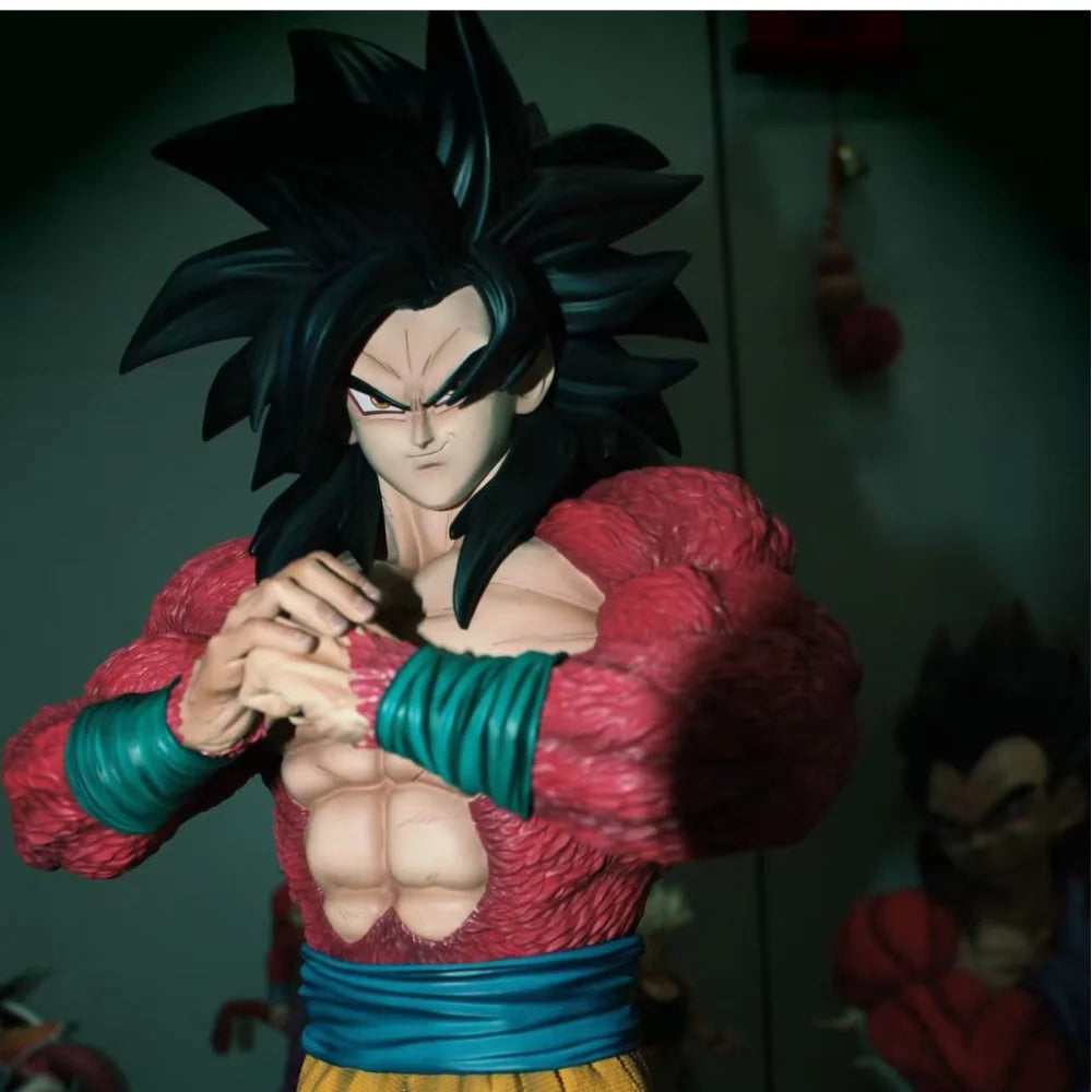 Jt Statue 53cm/20.87inch Anime Dragon Ball SSJ4 Goku Figure Super Saiyan PVC Action Figures Collection Model Toys Gifts