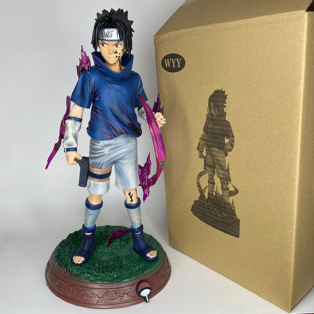 Anime GK Ornament Statue - Hokage Handheld Uchiha Watergate Spell Sasuke Standing Model Resonance Series Collectible Gift