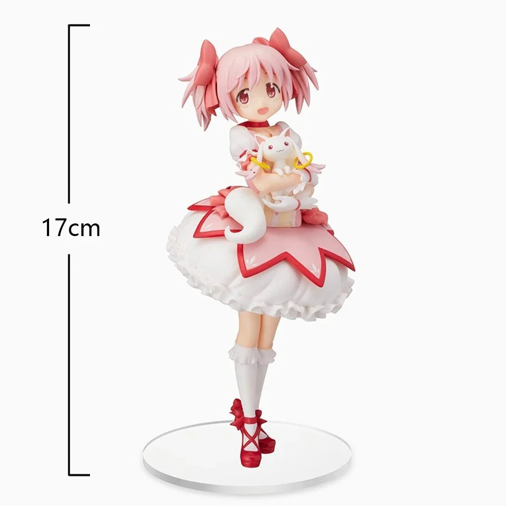 Anime Girl Figure kaname madoka figurine Kyuubey Cute magic girl action figure Model Doll Toy Loli Figurine Collect Ornament