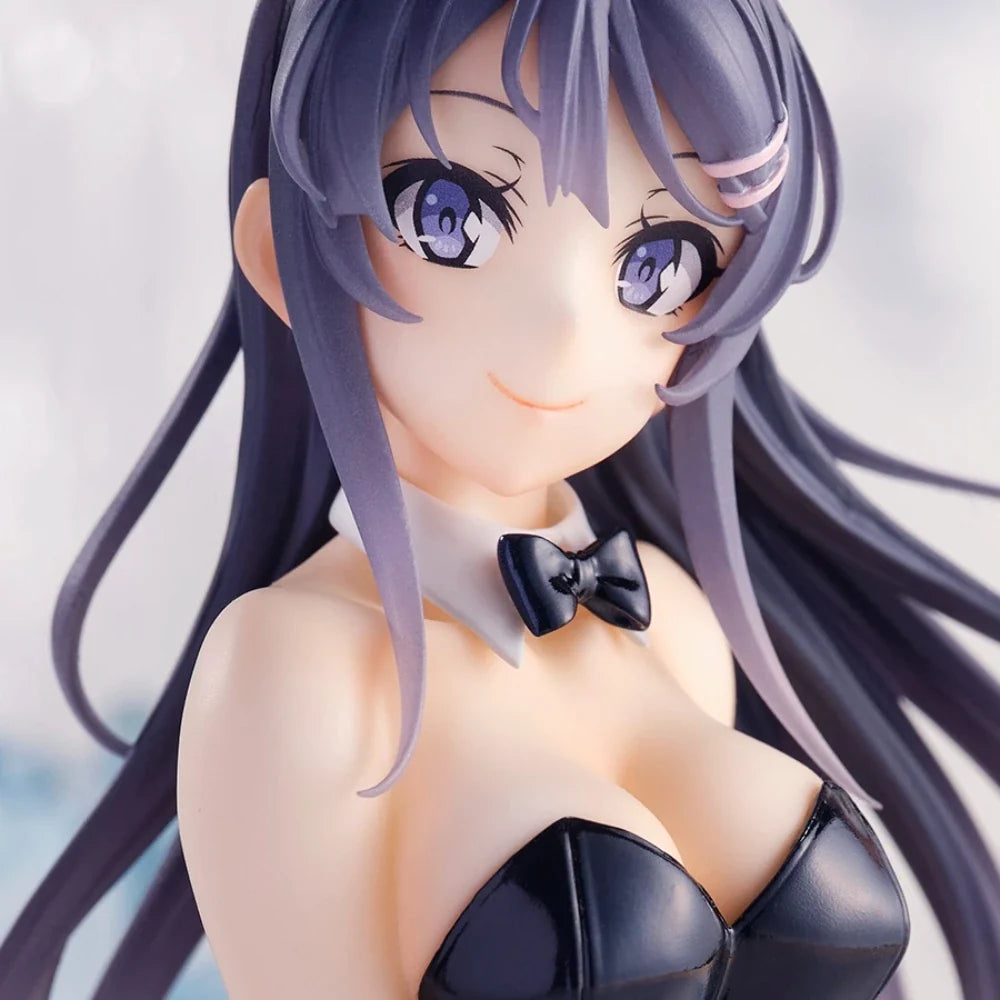 In Stock TAITO Original Genuine Seishun Buta Yarou Wa Odekake Sister No Yume O Minai Sakurajima Mai Bunny Ver 15cm Model Figures