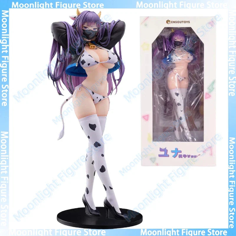 Auf Lager ENSOUTOYS Yuna Dairy Cow Ver. Sexy Girl Statue 1/6 Anime Actionfigur Spielzeug Geschenk Modellsammlung