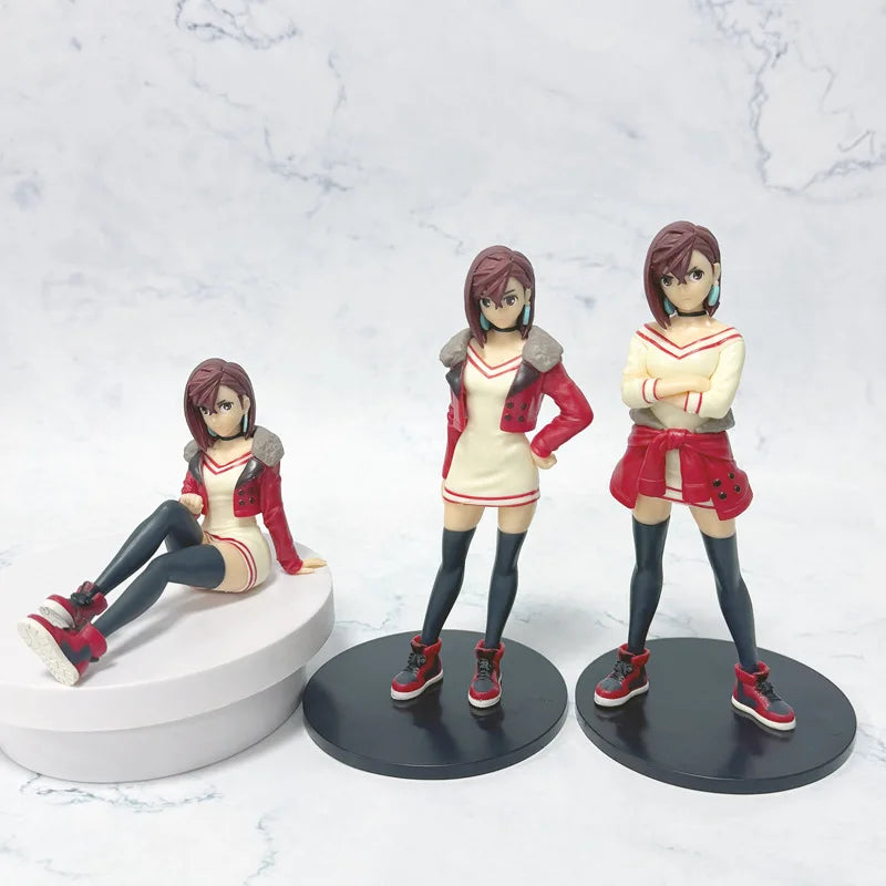 8.5CM Anime Dandadan Ayase Momo Figure Noodle Stopper Figure Sitting Posture Small Sit Series Model Toys Doll Aciton Figure