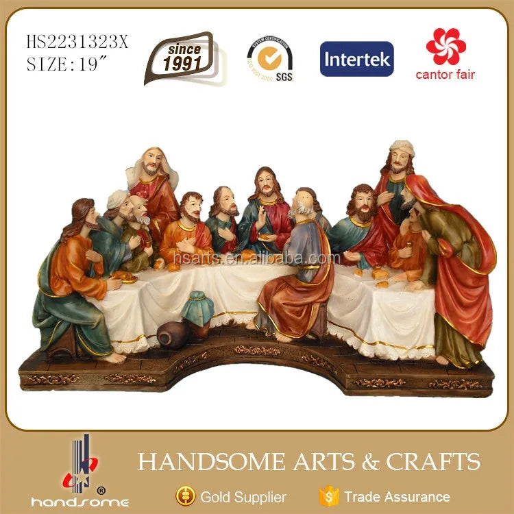 Promotional Christmas Nativity Set Resin and Polyresin Religious Items