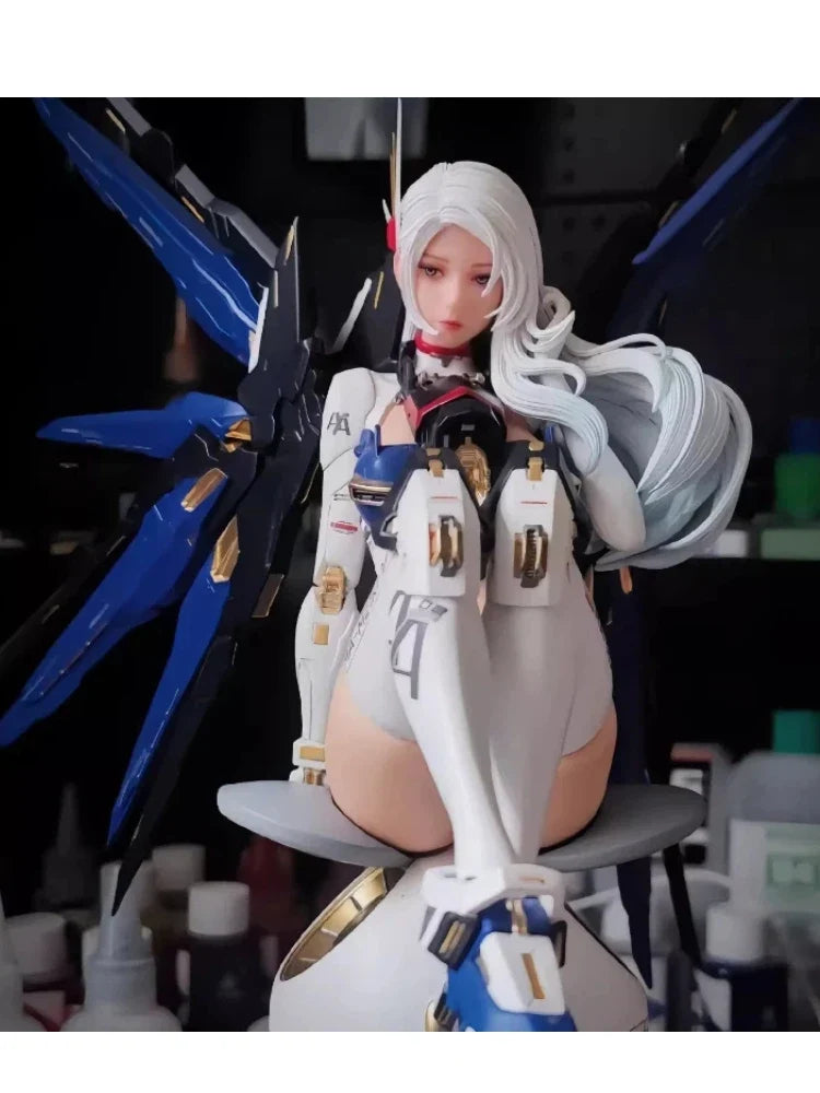Premium Mecha Girl Mechanical Two-Dimensional Gundam Robot Figure Collectible GK Decoration–Ideal for Anime Toys Enthusiasts