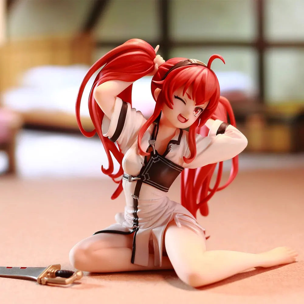 9CM Anime Mushoku Tensei II ~Isekai Ittara Honki Dasu Figure Eris Greyrat Kneeling Anime Model Toys Gifts Collection Decoration