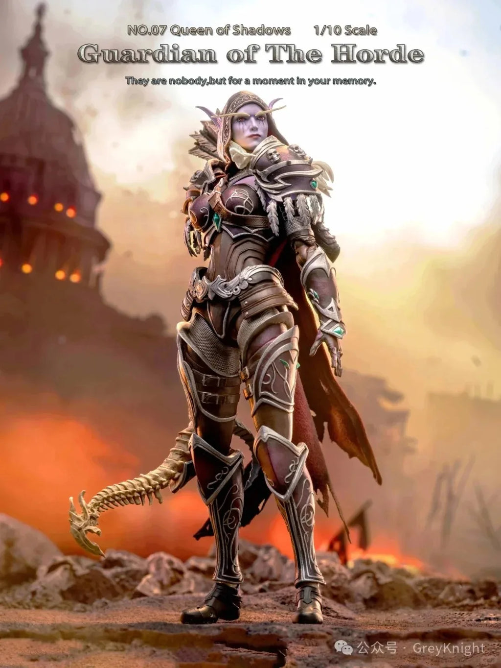 Grey Knight 1/10 Scale Collectibles Figure Orc Guardian Of The Horde No.O7 Queen Of Shadows 8Inch Women Soldier Action Figure