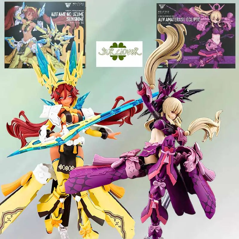 KOTOBUKIYA Original MEGAMI DEVICE AUV AME NO UZUME SUNSHINE AUV AMATERASU ECLIPSEAnime Action Figure Assembly Model Toys