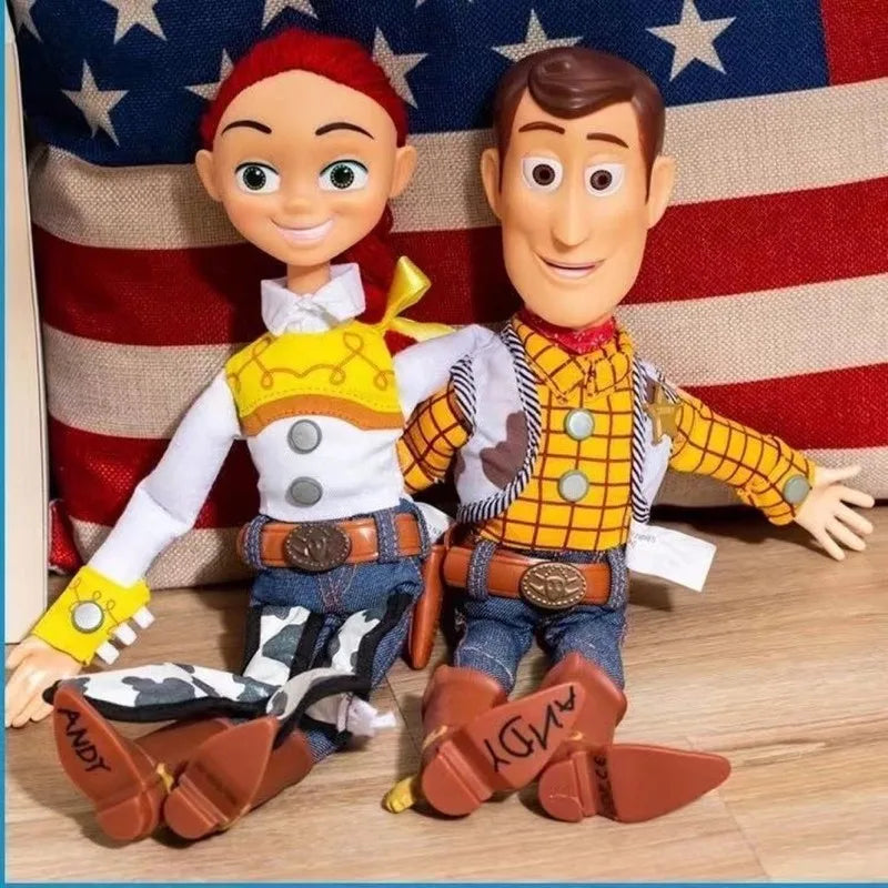 2025 In Stock New Toy Story 4 Talking Woody Jessie Action Figure Sing Soft Cute Anime Figure Decoration Birthday Model Toy Gift
