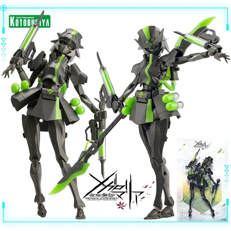Kotobukiya Original Genuine Megalomaria Unlimited Universe Peridot 18cm Mobile Suit Girl Action Figures Toy Assembly Model Gifts