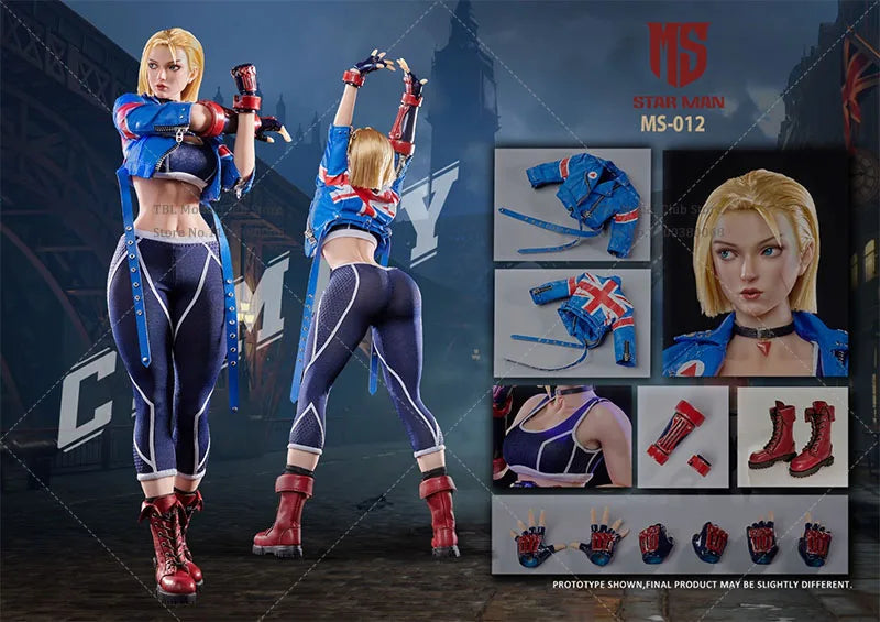 In Stock STAR MAN MS-012 1/6 Scale Classic Street Fighter Cammy White 12Inch Full Set Female Solider Action Figure Model