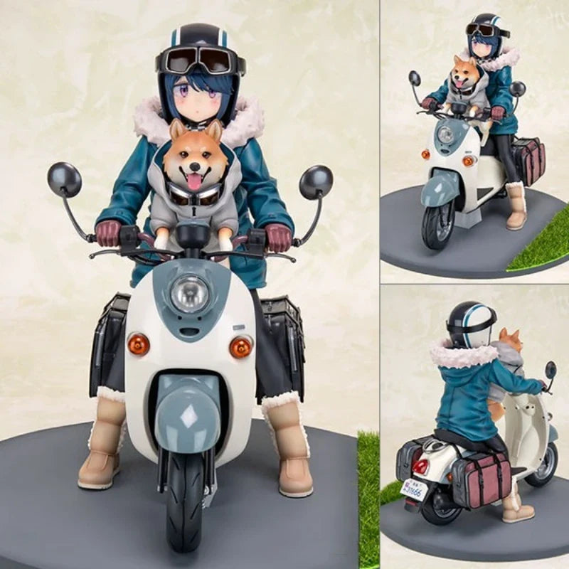 F:NEX LAID-BACK CAMP Shima Rin 100% Original genuine 205mm PVC Action Figure Anime Figure Model Toys Figure Collection Doll Gift