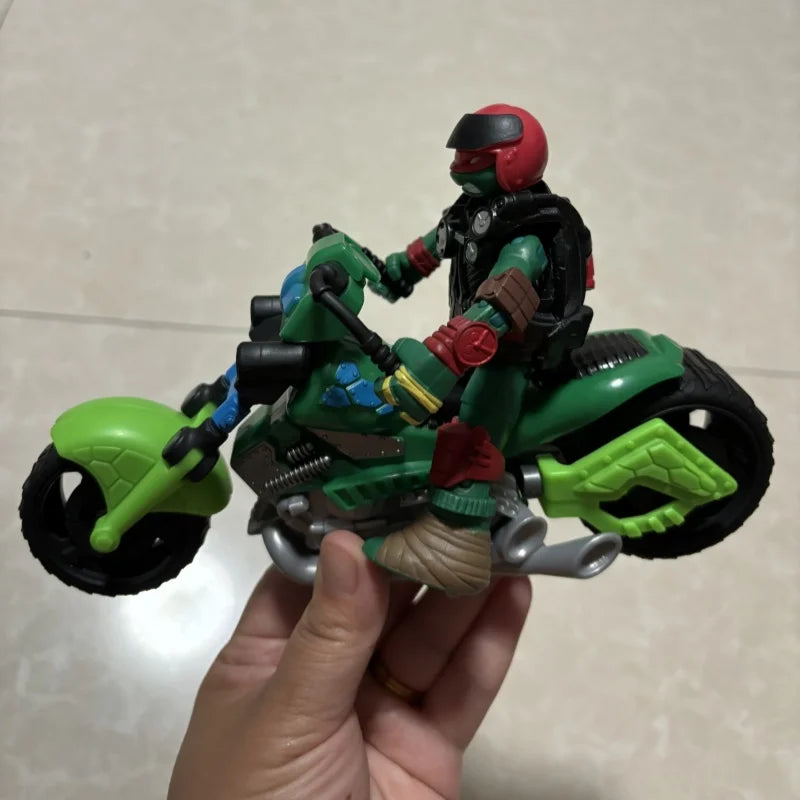 Playmates Turtles Action Figure Puppet Horse Motorcycle Rhinoceros Tiger Scene Models Anime Model Doll Desktop Decoration