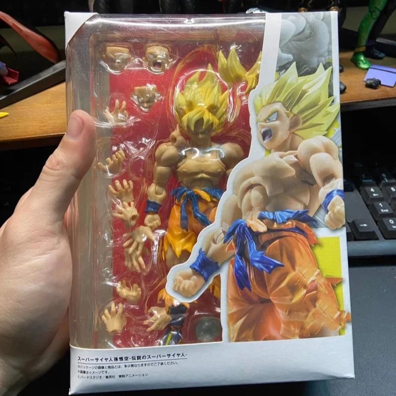 In Stock Anime Shf Dragon Ball Z Son Goku Legendary Action Figure Pvc Movable Collection Anime Super Kakarotto Models Toy Gifts