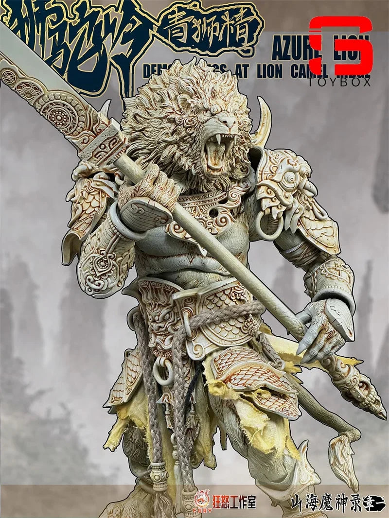 Fury Toys 1/12 Collectible Figure Demon Force Lion Camel Ridge Azure Lion Full Set Model 24CM Action Figure Body Toys