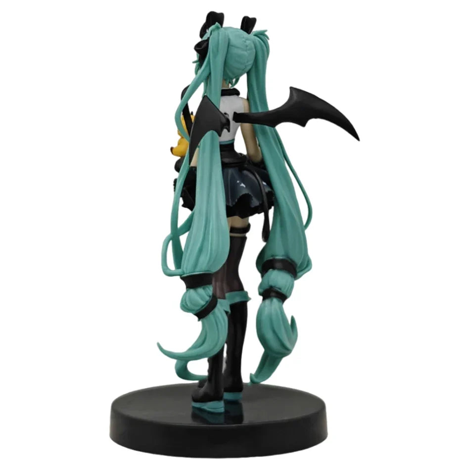 19CM Anime Little Devil Hatsune Miku Handmade Little Raccoon Chuyin Dark Angel PVC Peripheral Model Animation Ornaments Toy Gift