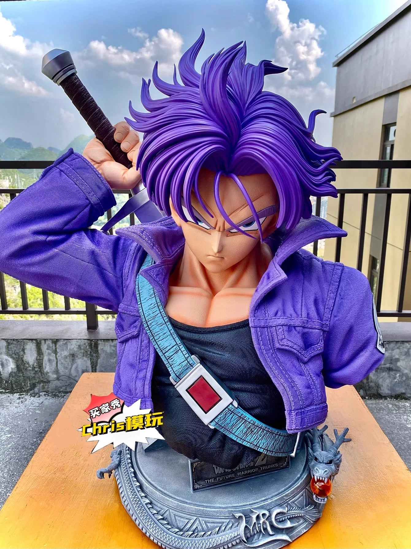 1:1 Dragon Ball Torankusu Future Warrior Anime Figure MRC Peripheral Super Saiyan Oversized Statue Collection Christmas Gift Toy