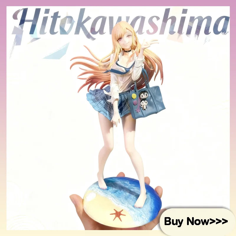 27cm My Dress Up Darling Hitokawashima Standing Action Figurine Cute Exquisite Desktop Model Decoration Surprise Birthday Gift