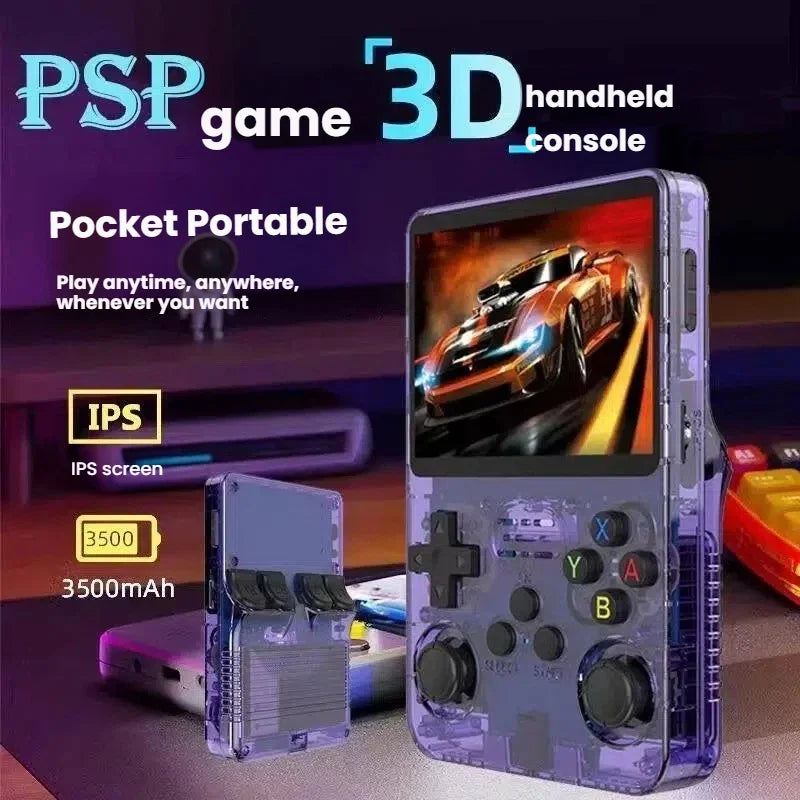 Upgrade The Open Source Handheld R36S Handheld Game Console PSP Classic GBA Portable Retro Arcade HD Big Screen.