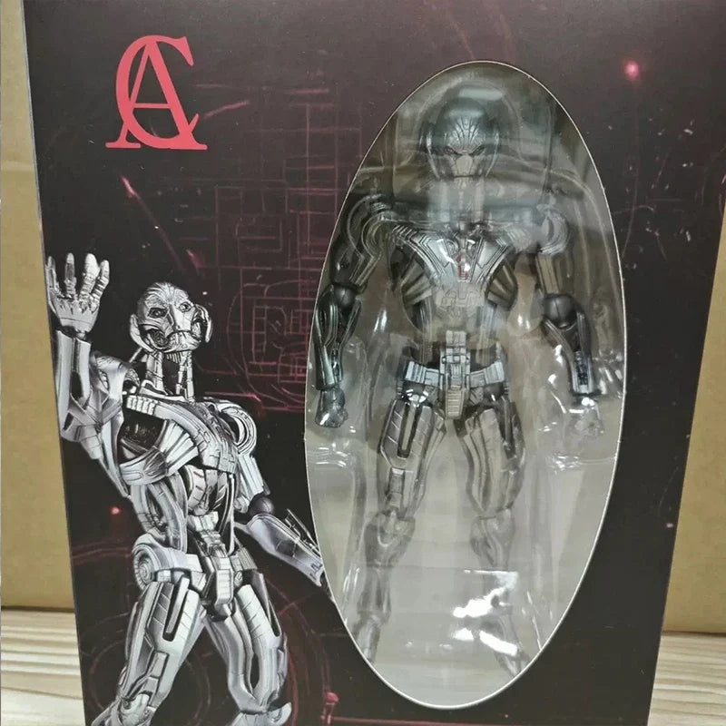 In Stock AC Toys Ultron Action Figures 16cm Ko Model Ultron Kaiyodo Amazing Yamaguchi Avengers Anime Collection Model Toys Gifts