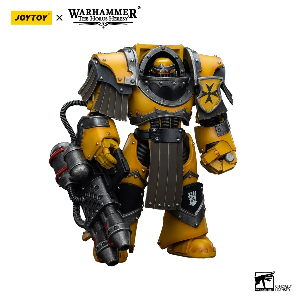 [IN-STOCK] JOYTOY Warhammer 40K 1/18 Action Figures Imperial Fists Legion Cataphractii Terminator Squad Anime Model Toys Gifts