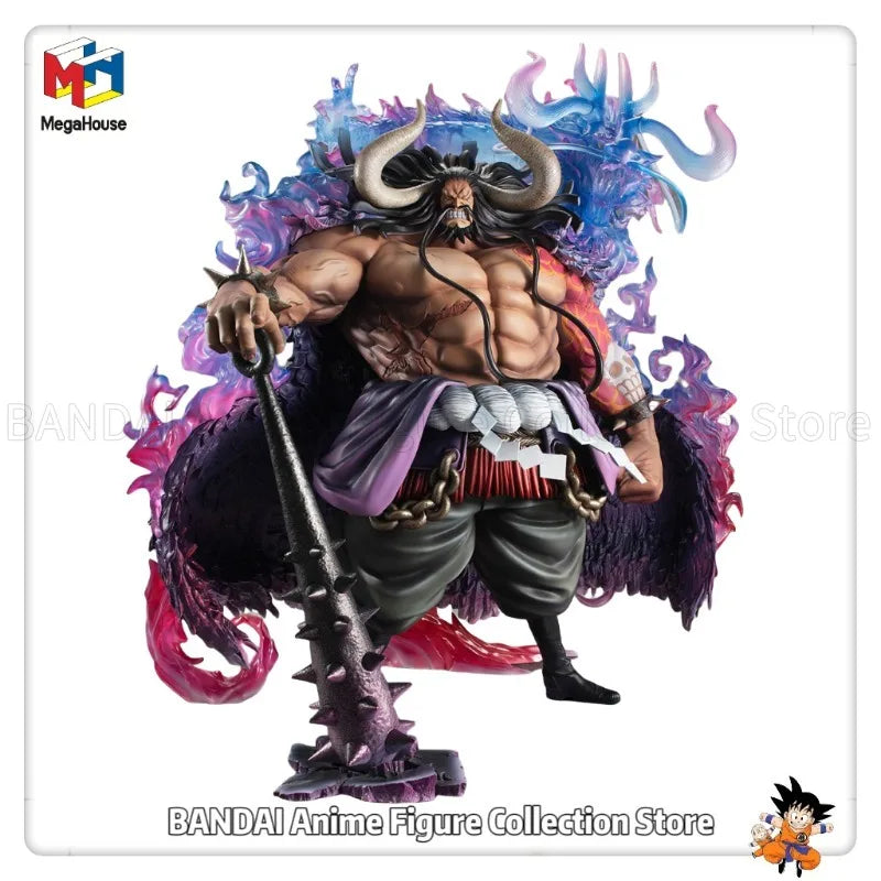 Original MegaHouse P.O.P ONE PIECE "WA-MAXIMUM" Kaido of The Beasts Anime Characters Model Statue Decoration