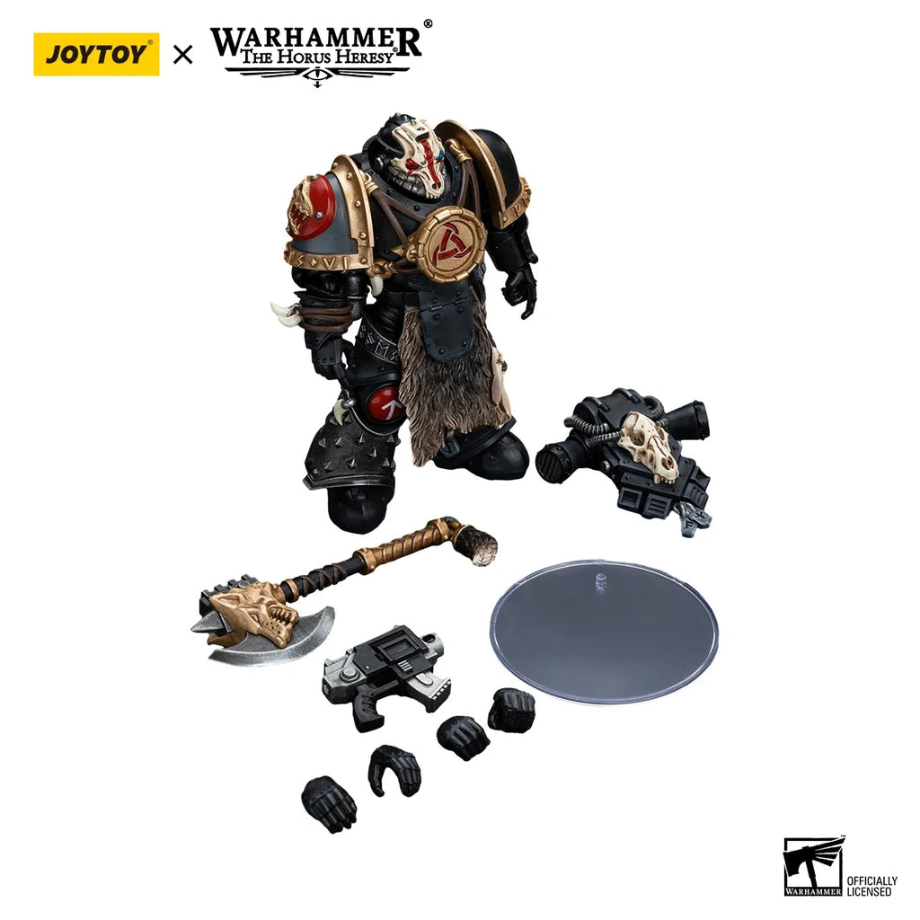 Joy Toy Warhammer 40K Space Wolves Geigor Fell-Hand Action Figure 1/18 12cm Collectible Children Toys Warhammer Birthday Gift