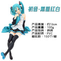 17CM Anime Hatsune Miku Figure Noodle Stopper Figure Sitting Model Toy Gift Collection Desktop Ornament Computer Case Doll PVC