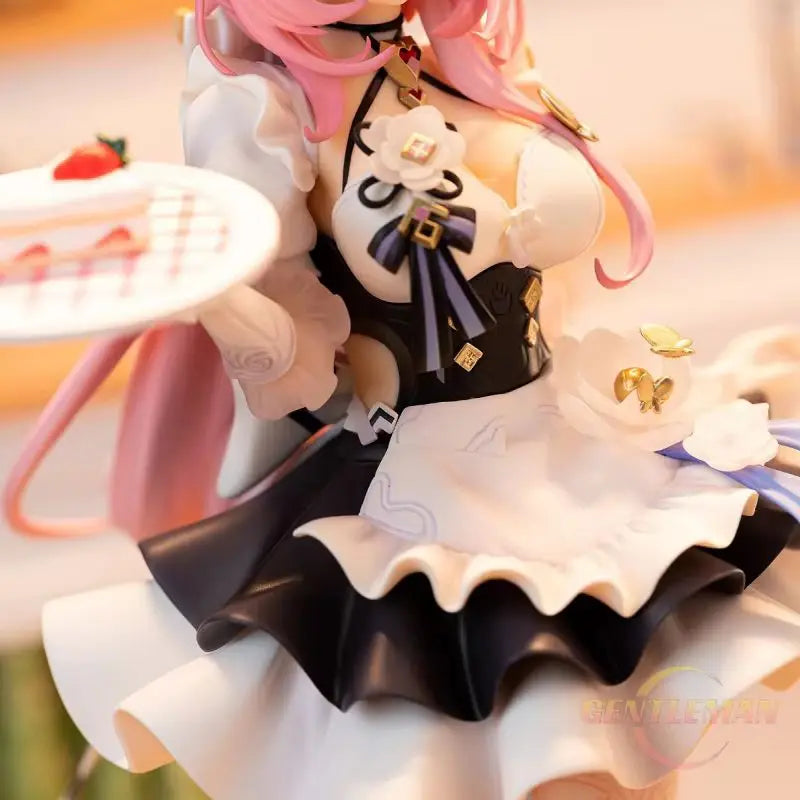 Honkai Impact 3 Elysia Pink Maid Outfit Cute Bishoujo Figure Anime Game Model Ver. Desktop Decor Collectible Toy Fan Gift 24cm