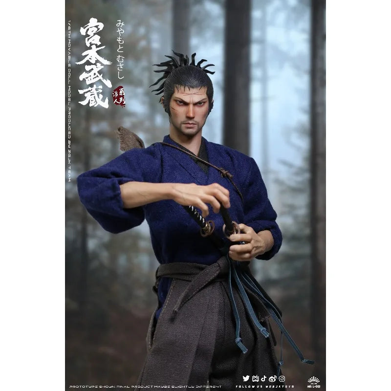 【 in Stock 】 ZGYKTOYS Original 1/6 L-001 Ronin Series Miyamoto Musashi 12 Inch Soldier Mobile Doll Model Toy Gift Collection