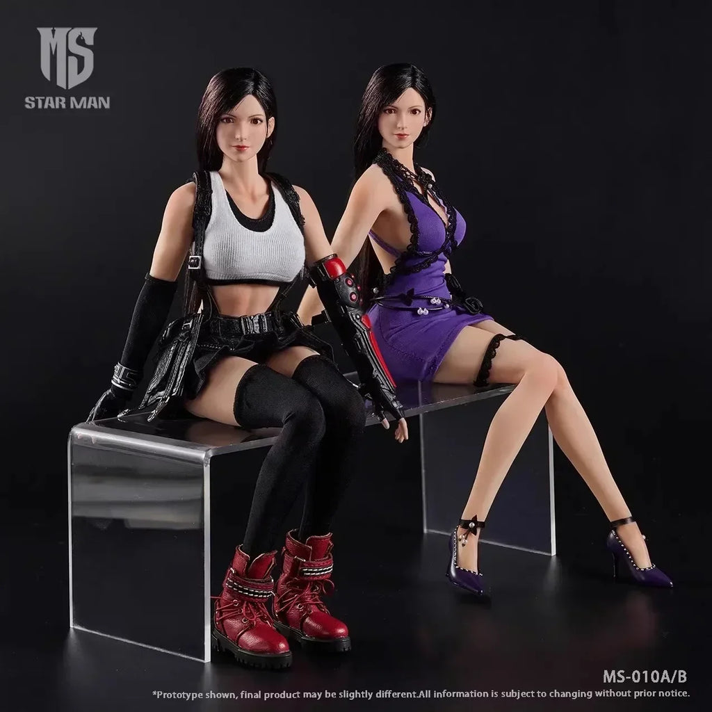 In Stock STAR MAN MS-010 1/6 Tifa Movable Eyes Action Figure 12'' Female Soldier Figurine Full Set Collectible Model Toy
