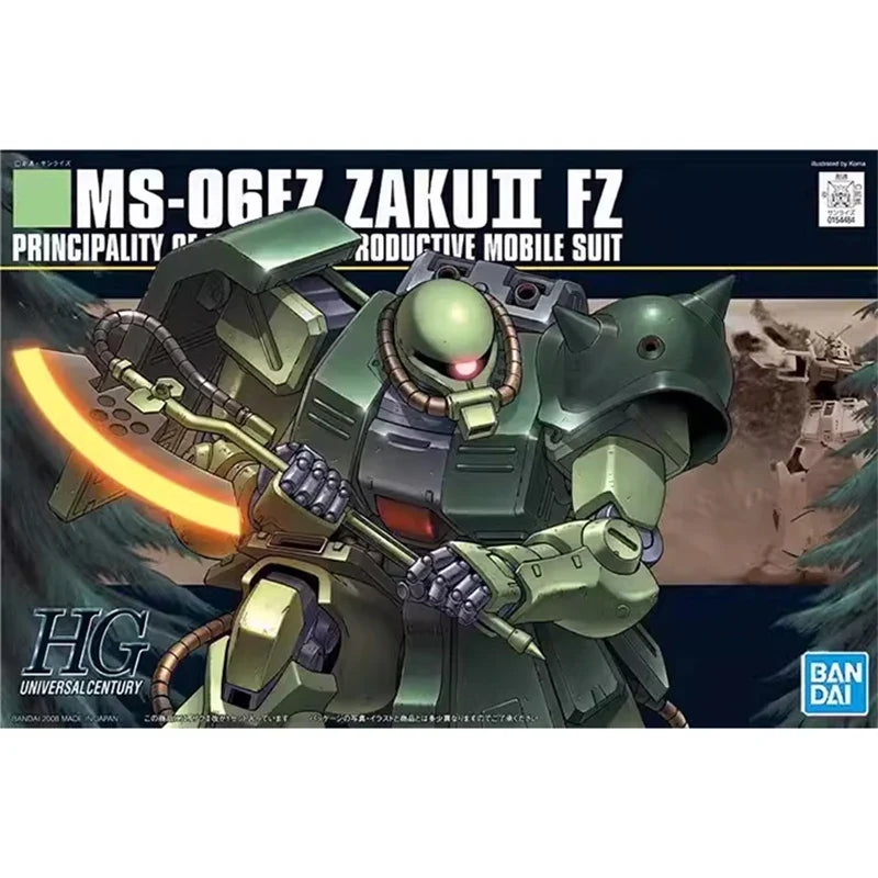 Bandai Gundam Model Kit HGUC Zaku 2 FZ Gelgoog Jager Kampfer Hygogg ZGok E Action Figure Gunpla Building Kit Anime Figures Gift