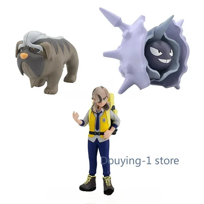In stock Bandai Scale World POKEMON Paldea Region Arven Cloyster Mabosstiff Toys Collectible Model Ornaments Anime Figures