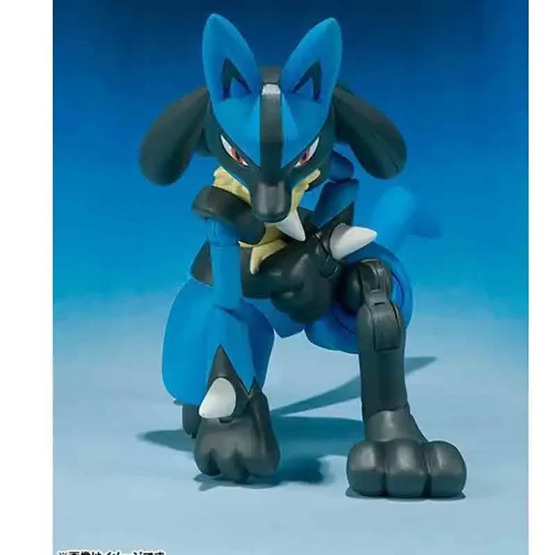 Bandai Genuine Original  SH FIGUARTS SHF POKEMON LUCARIO MOVABLE Action Figure Toys For Boys Girls KidsChristmas GiftCollectibl