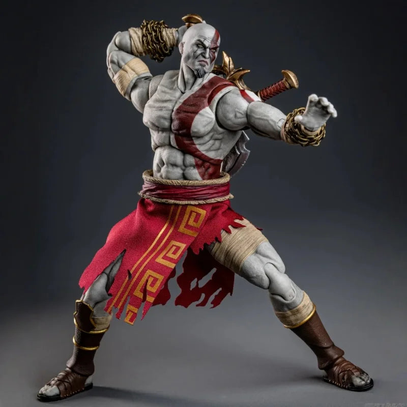 Sigma Studios God Of War Godslayer Kratos Action Figure GOW01A Original Collectible PVC Model Poseable Toy Gift Accessories Set