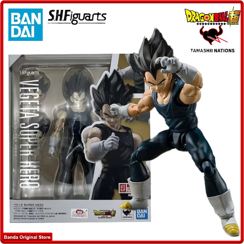 100% In Stock Original Bandai S.H. Figuarts SHF Dragon Ball Vegeta Super Hero Anime Action Collection Figures Model Toys Gifts
