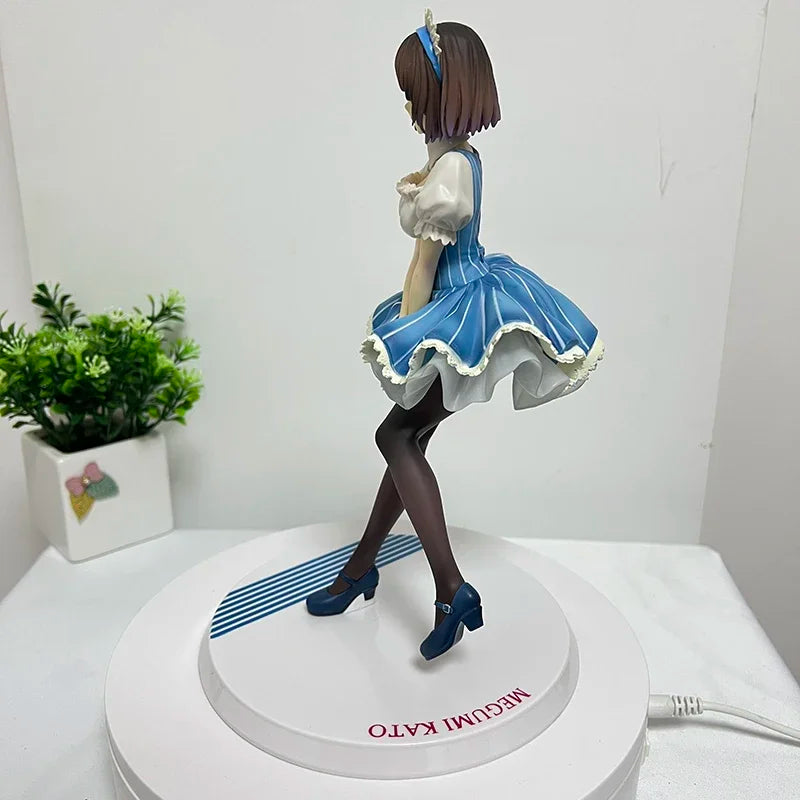 24cm Saekano: How to Raise a Boring Girlfriend Anime Figure Maid Megumi Kato Action Figure Kato Megumi Figurine Adult Doll Toys