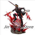 Anime Chainsaw Man Denji Figures VS Samurai Sword Action Figures 35cm PVC Figurine Model Collection Toys for Children Doll Gifts