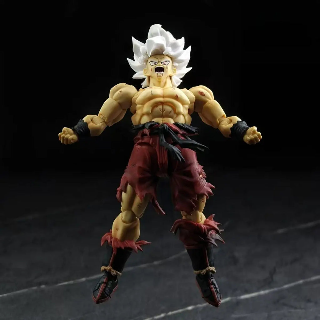 New N&T Stutio Dragon Ball Super Saiyan Goku 3.0 Body Action Figure SHF War Damaged Son Goku Weekly Color Figures Collection Toy