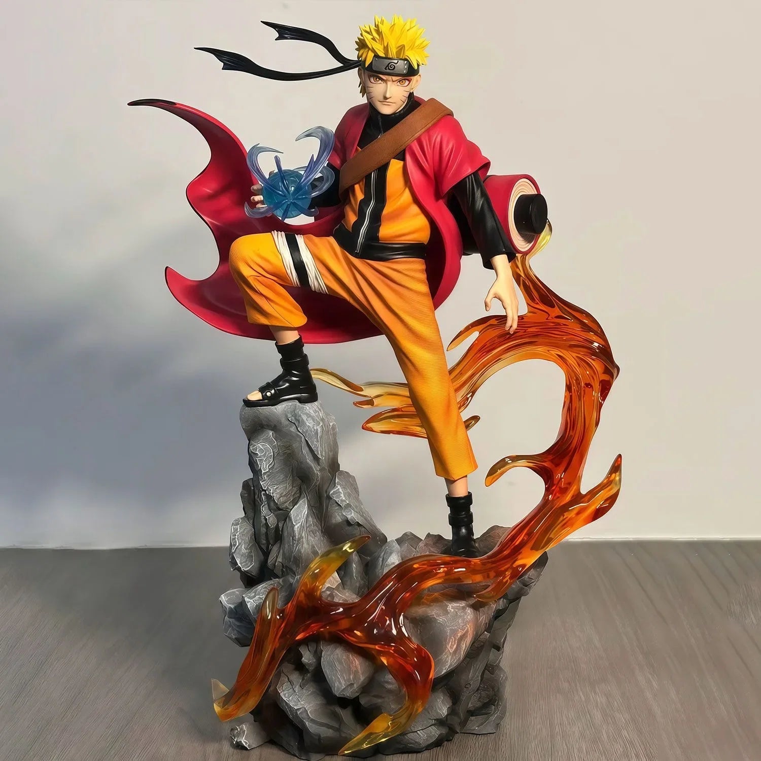 24cm Naruto Anime Figures Naruto Dan Sasuke A Hundred Ninjas for Ten Years Action Figure Statue Model Doll Collection Toys Gifts