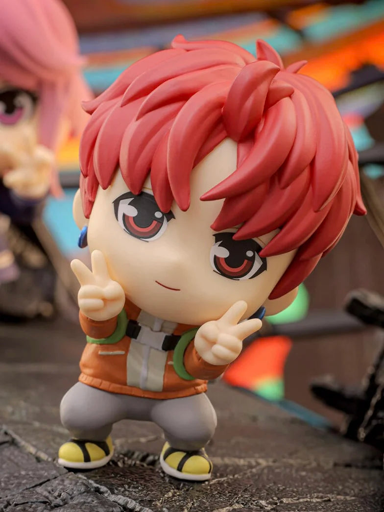 In Stock Original Hot Toys Dandadan Mini Figures Cosbi Collection Chibi Anime Figure Okarun Momo Speed Granny Cute Model Gifts
