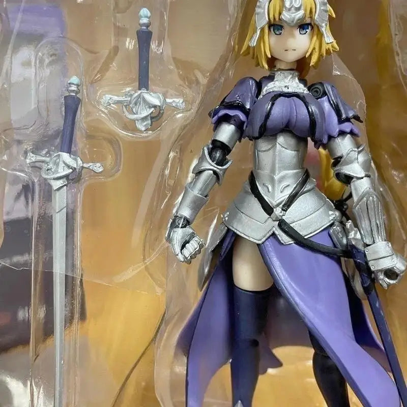14cm Fate Grand Order Apocrypha Anime Figure Ruler Figma Quasi-saber Alter Jeanne D'arc Pvc Action Figure Collectible Model