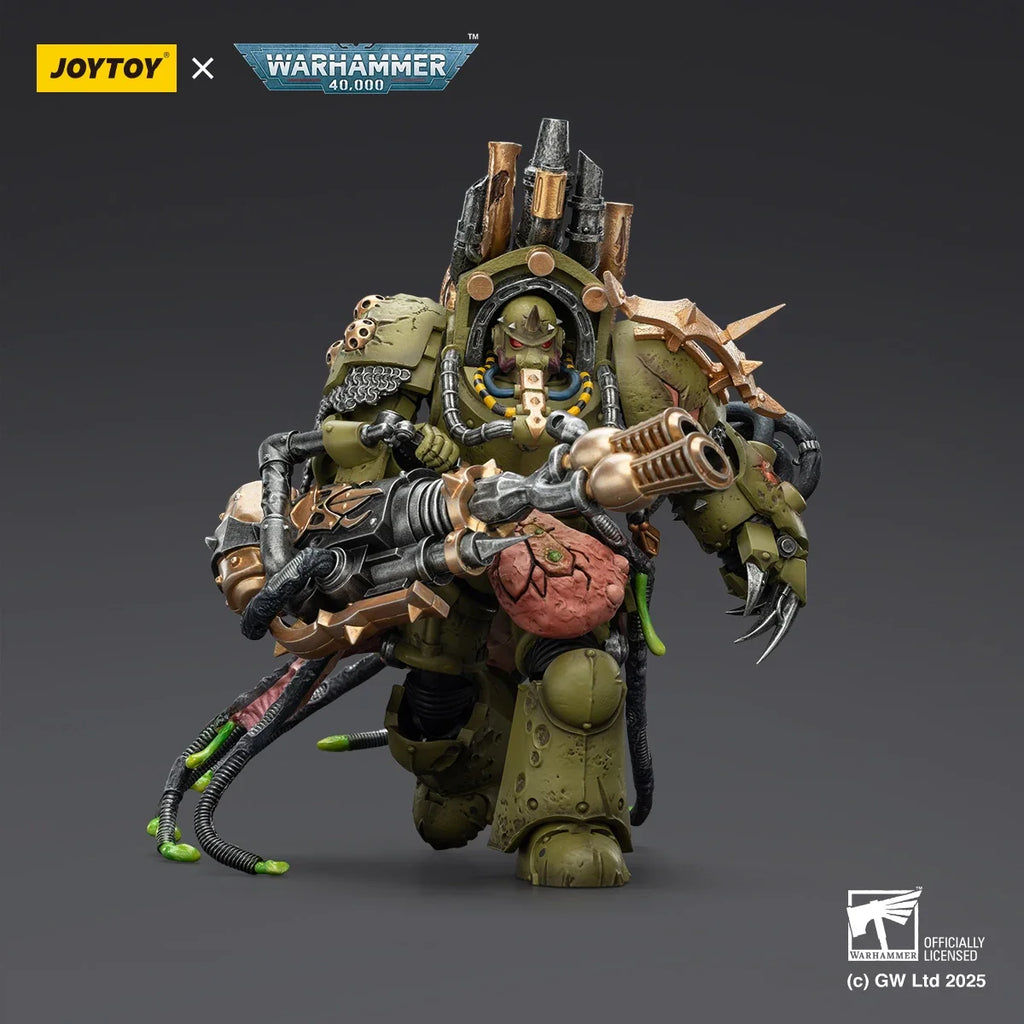 JOYTOY Warhammer 40K 1/18 Scale Death Guard Lord of Virulence Foul Blightspawn Action Figure Model Dolls Toys for Collection