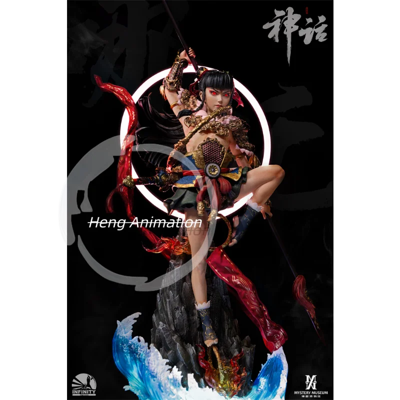 Pre-sale Kaitian Studio Mythology Series Nezha: Lotus Rebirth Full-Figure Statue Collectible Sculpture Display Piece Action