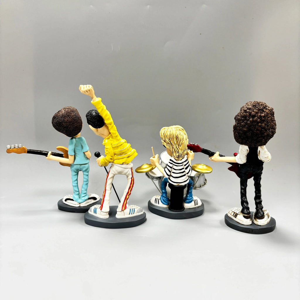 Classic Nostalgic Queen Figure Statue Resin  Music Figure Queen Series Home Collectable Figurine