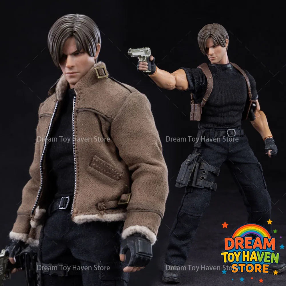 1/12 Maßstab Männlicher Soldat Leon Special Agent Polizei Super Bewegliches Gelenkkörpermodell 6-Zoll Actionfigur Sammlerstück