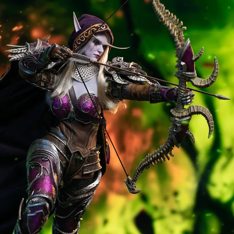 In Stock Genuine Shark Toys Sylvanas Windrunner Figure 1/6 Game World Of Warcraft Action Figurine Model Toy Xmas Gift Ornament