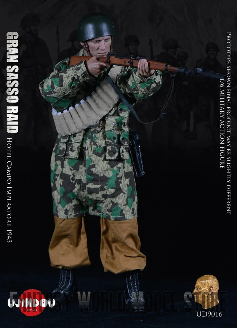 In Stock UJINDOU UD9016 1/6 Scale German Paratroops 1943 Emperor Terrace Hotel 12" Full Set Male Soldier Action Figure Model Toy