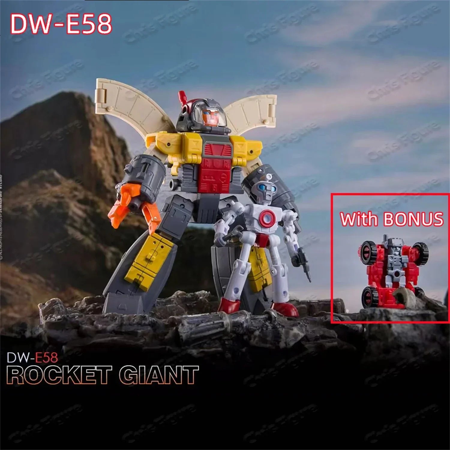 ã€In Stockã€‘Dr.Wu Transformation DW-E58 SP Rocket Giant Omega Mini Action Figure Collectible Robot Toy With Box