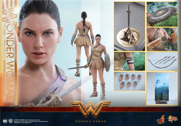 HotToys MMS424 1/6 Scale Wonder Woman 2.0 Training Edition Female Soldiers Full Set 12Inch Action Figure Doll Body In Stock
