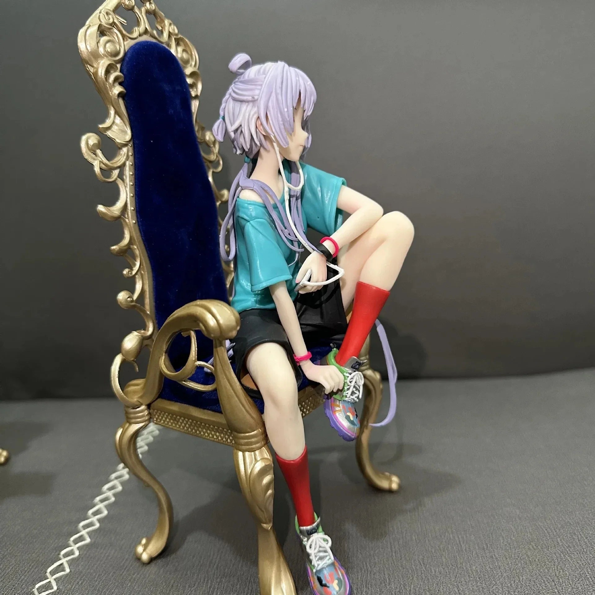 Vsinger Virtual Idol Luo Tianyi Figure Secret Realm Flower Court Collection Anime Periphery Figure Model Toys Doll Kids Gifts